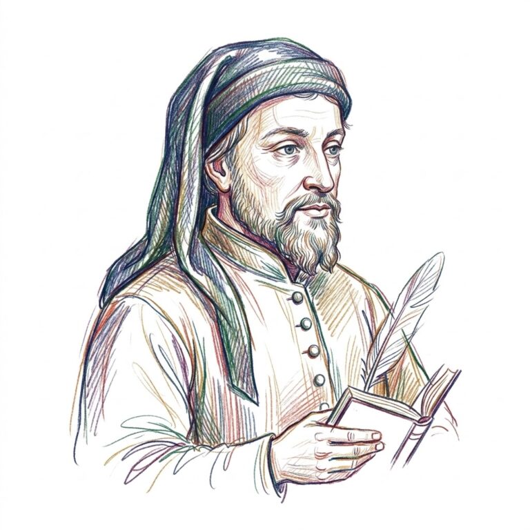 ইংরেজি সাহিত্যের জনক Geoffrey Chaucer (c. 1340–1400)