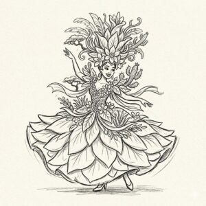 Aruba: Flor de Tabaco Dress