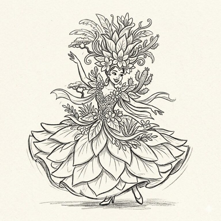 Aruba: Flor de Tabaco Dress
