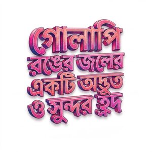 গোলাপি রঙের জলের একটি অদ্ভুত ও সুন্দর হ্রদ